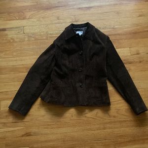 Ann Taylor Loft Brown Leather Jacket
